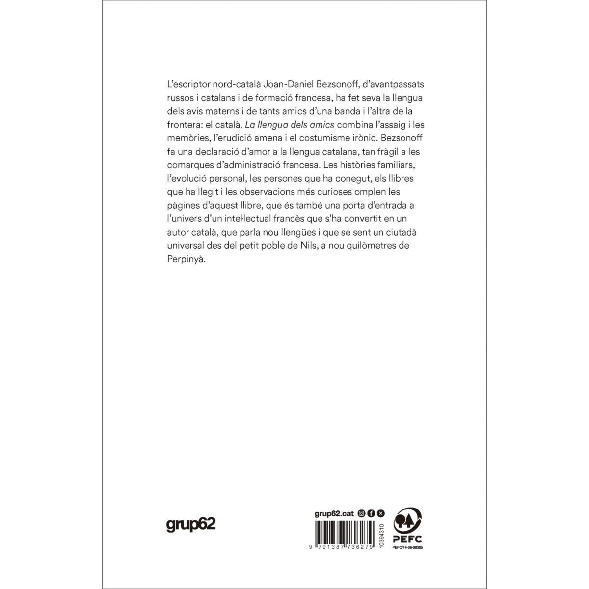 La llengua dels amics: Autobiografia lingüística (Capa mole com abas) 2