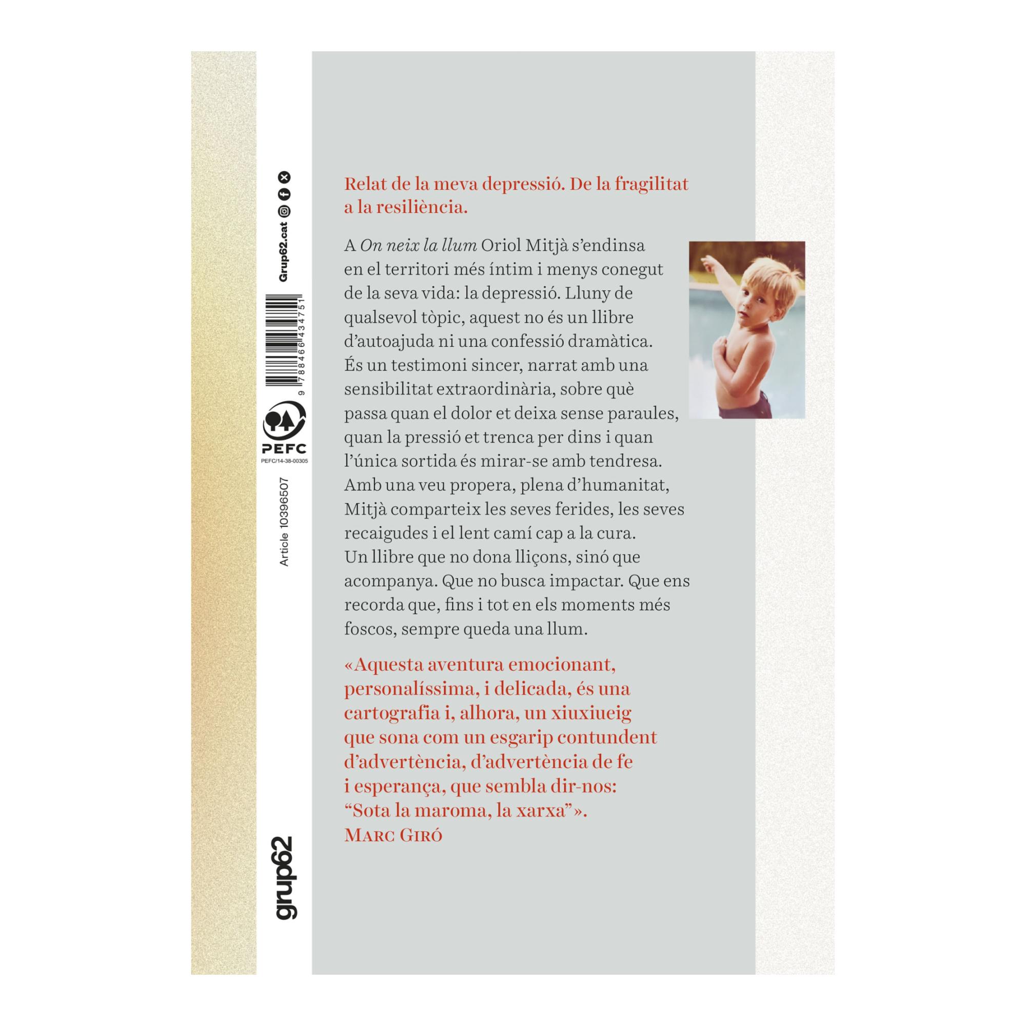 On neix la llum: Relat de la meva depressió: de la fragilitat a la resiliència (Capa mole com abas) 2