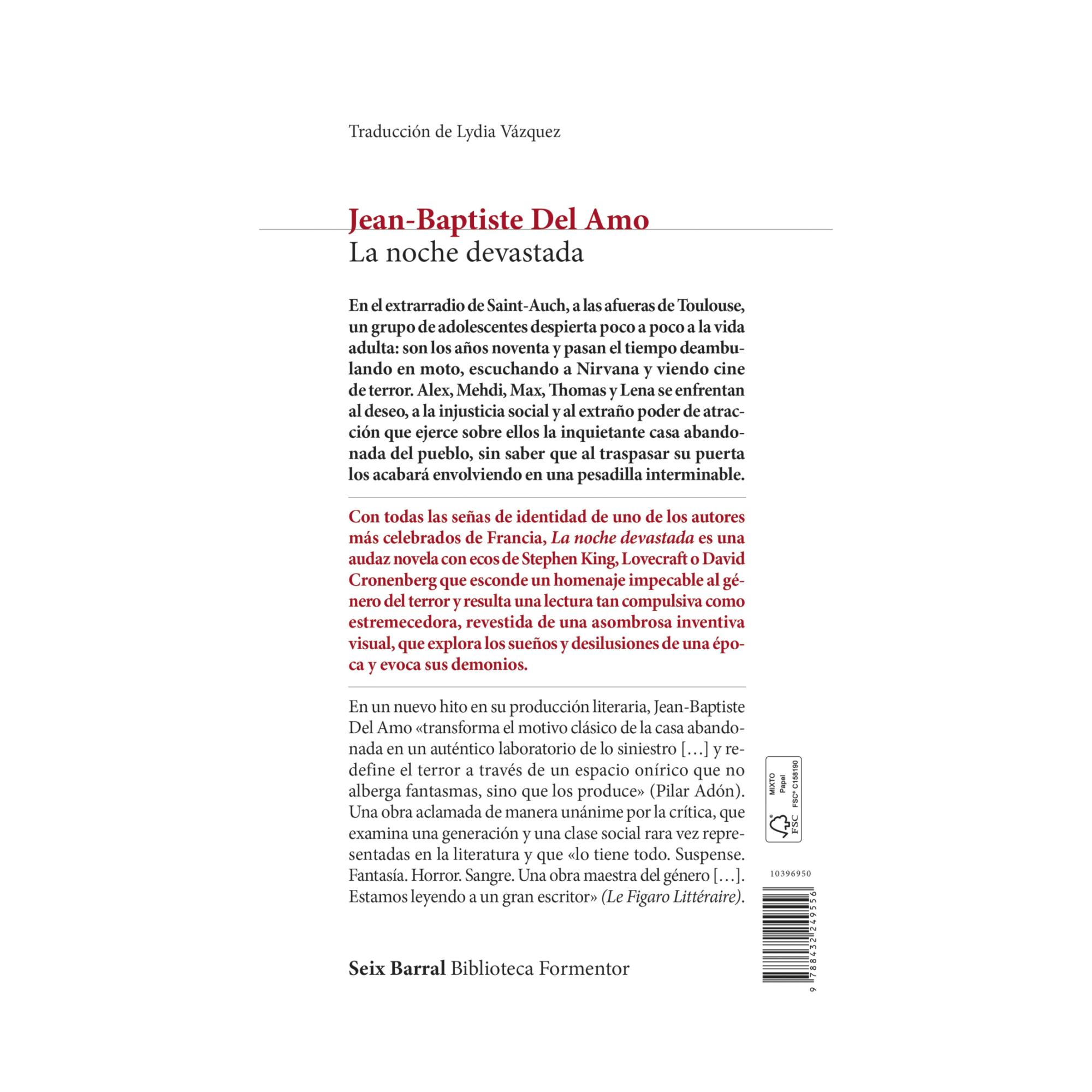 La noche devastada (Tapa blanda con solapas) 2