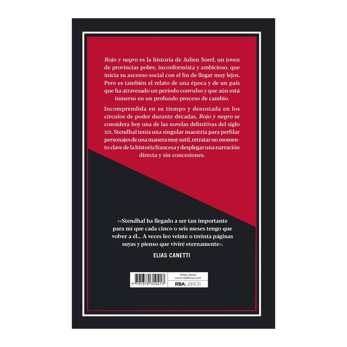 Rojo y negro: Stendhal (Capa dura) 2
