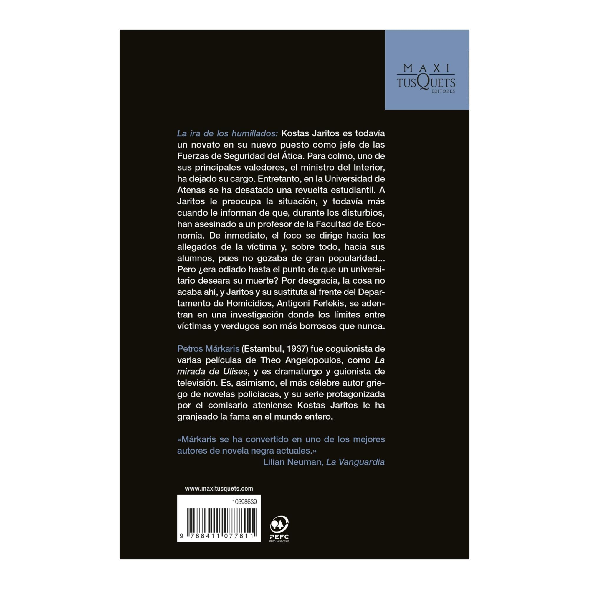 La ira de los humillados (Serie Kostas Jaritos, 16) (Bolso) 2