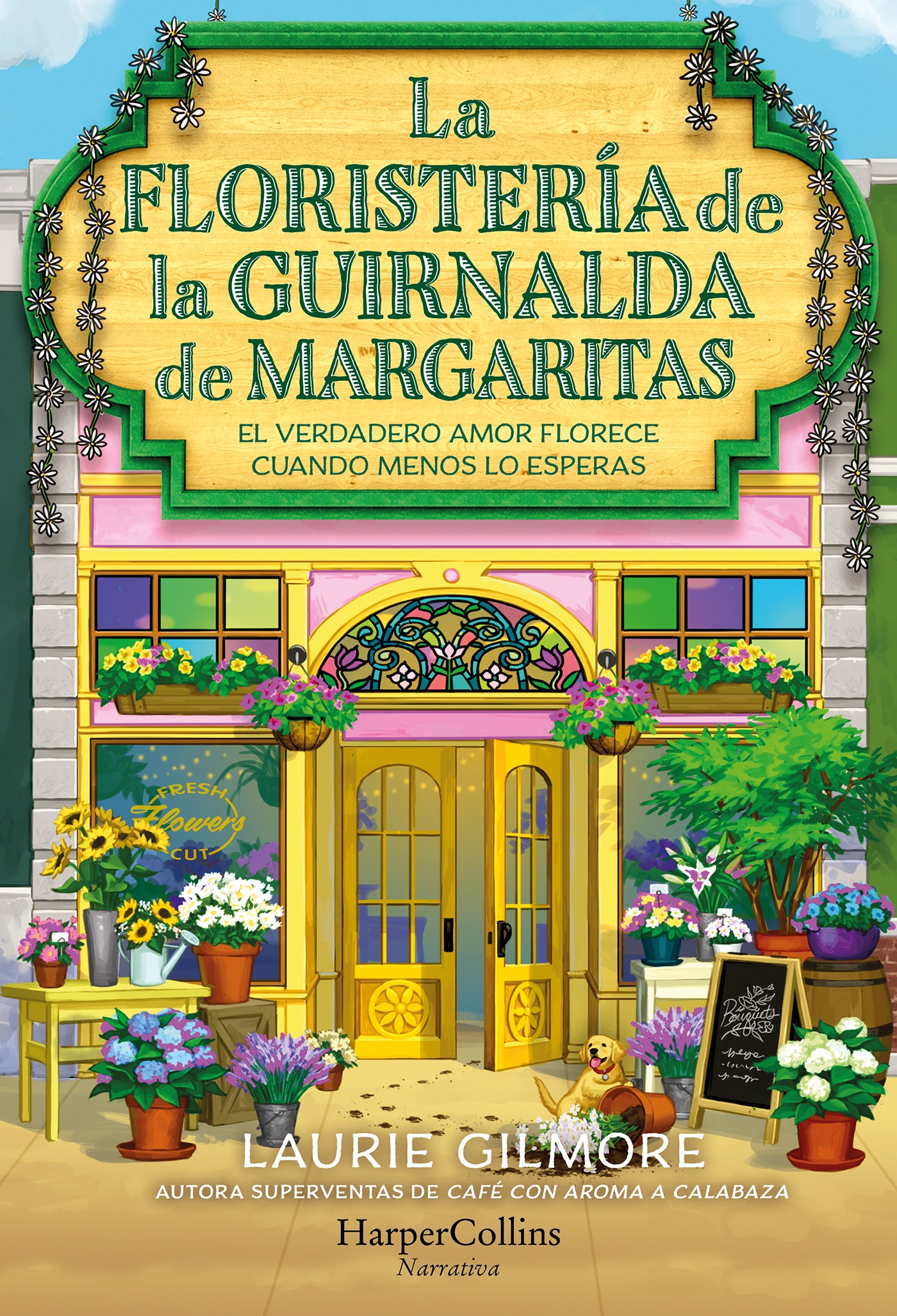 Imagen 0 de La floristería de la guirnalda de margaritas (Tapa blanda con solapas)