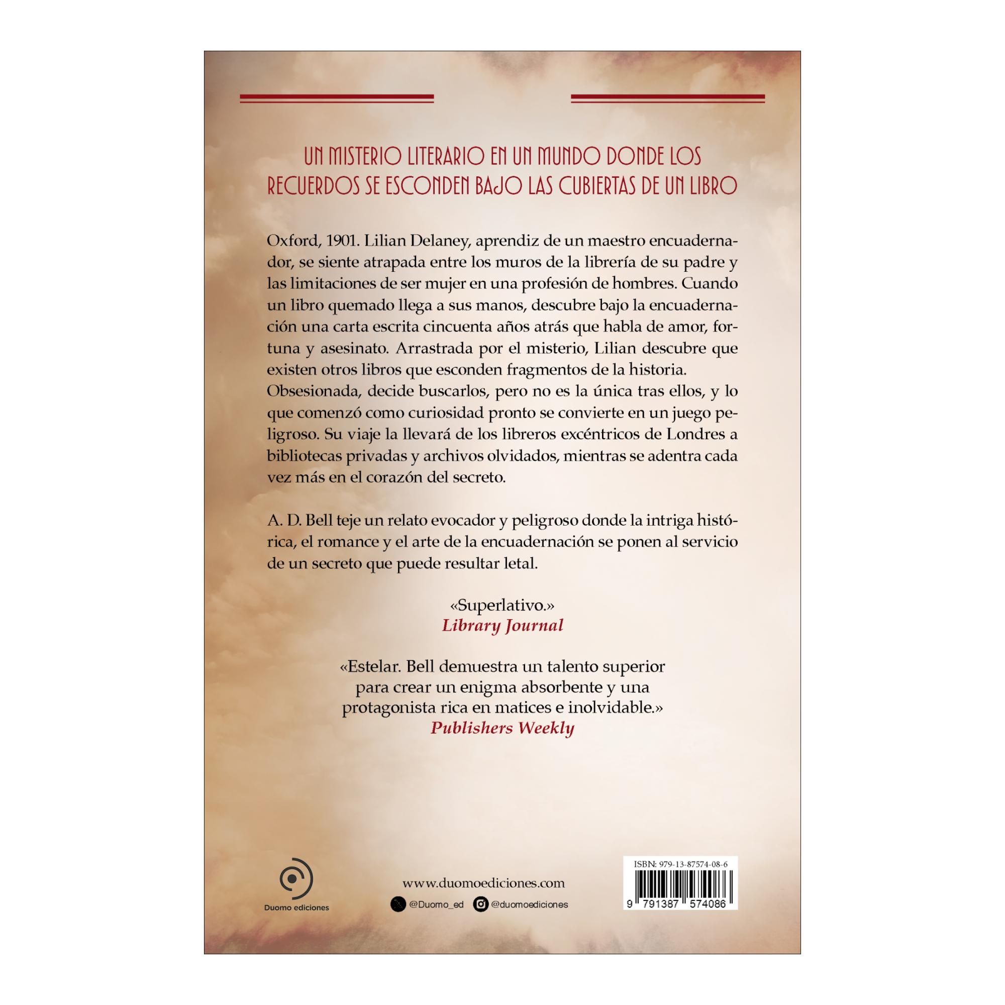ENCUADERNADORA DE OXFORD, LA  (Capa mole com lapelas) 2