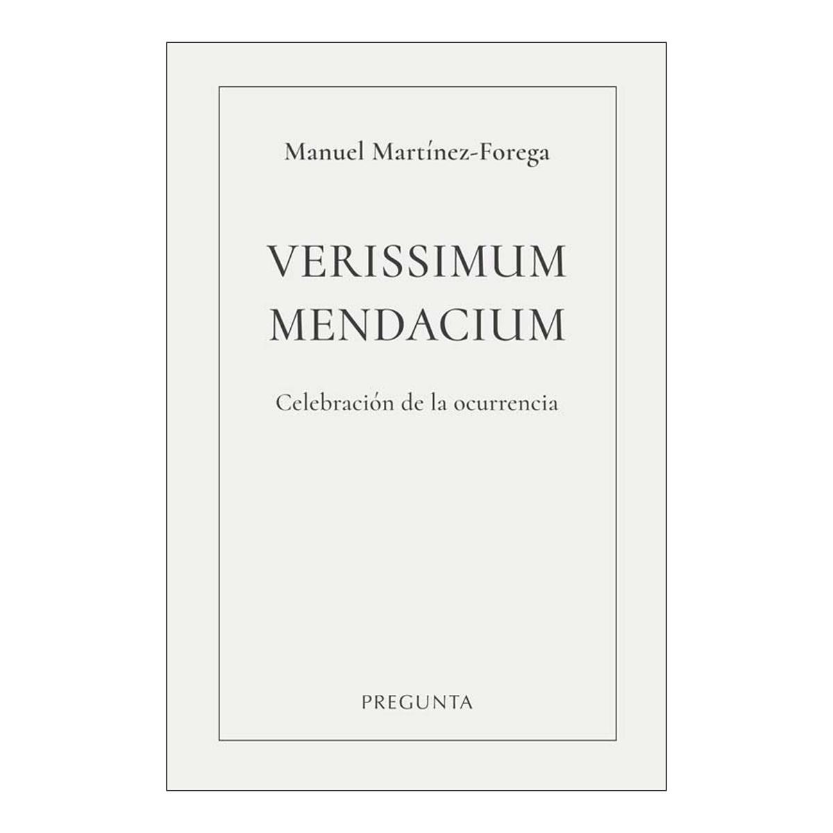 Imagen 0 de VERISSIMUM MENDACIUM (Tapa blanda)