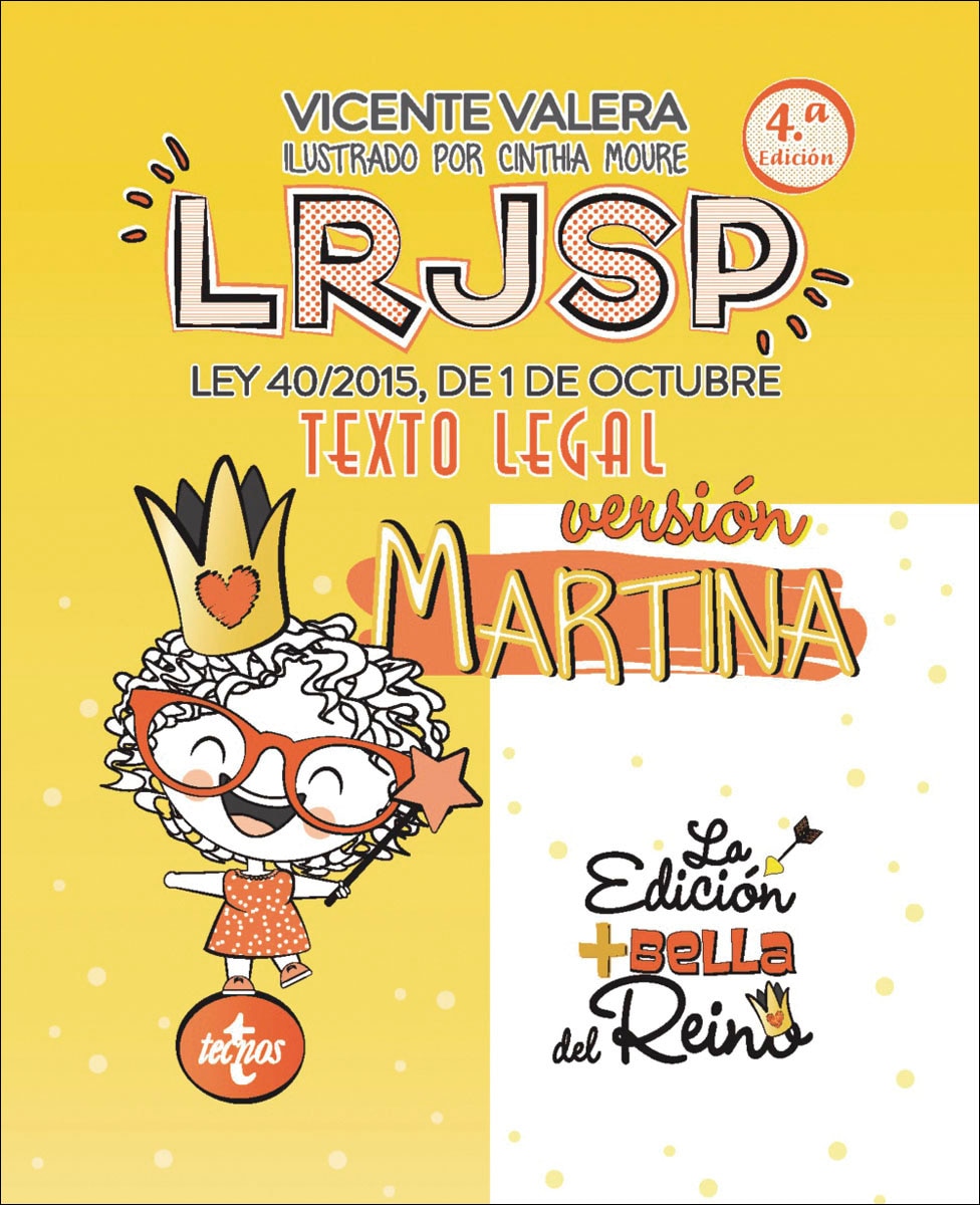 Imagem 0 de LRJSP Versión Martina: Ley 40/2015 de 1 de octubre. Texto Legal