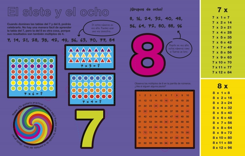 Gira y aprende: Tablas de Multiplicar (Capa dura) 2