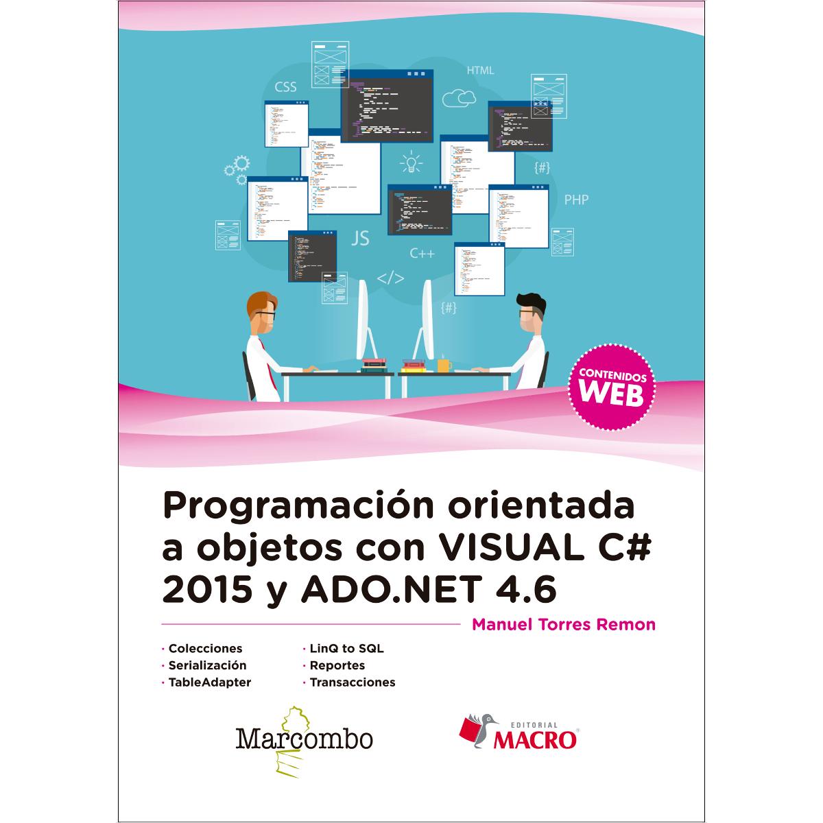 Imagem 0 de Programación orientada a objetos con Visual C# 2015 y ADO.NET 4.6 (Capa mole)