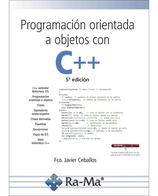 Imagem 0 de Programación orientada a objetos con C++, 5ª edición. (Capa mole)