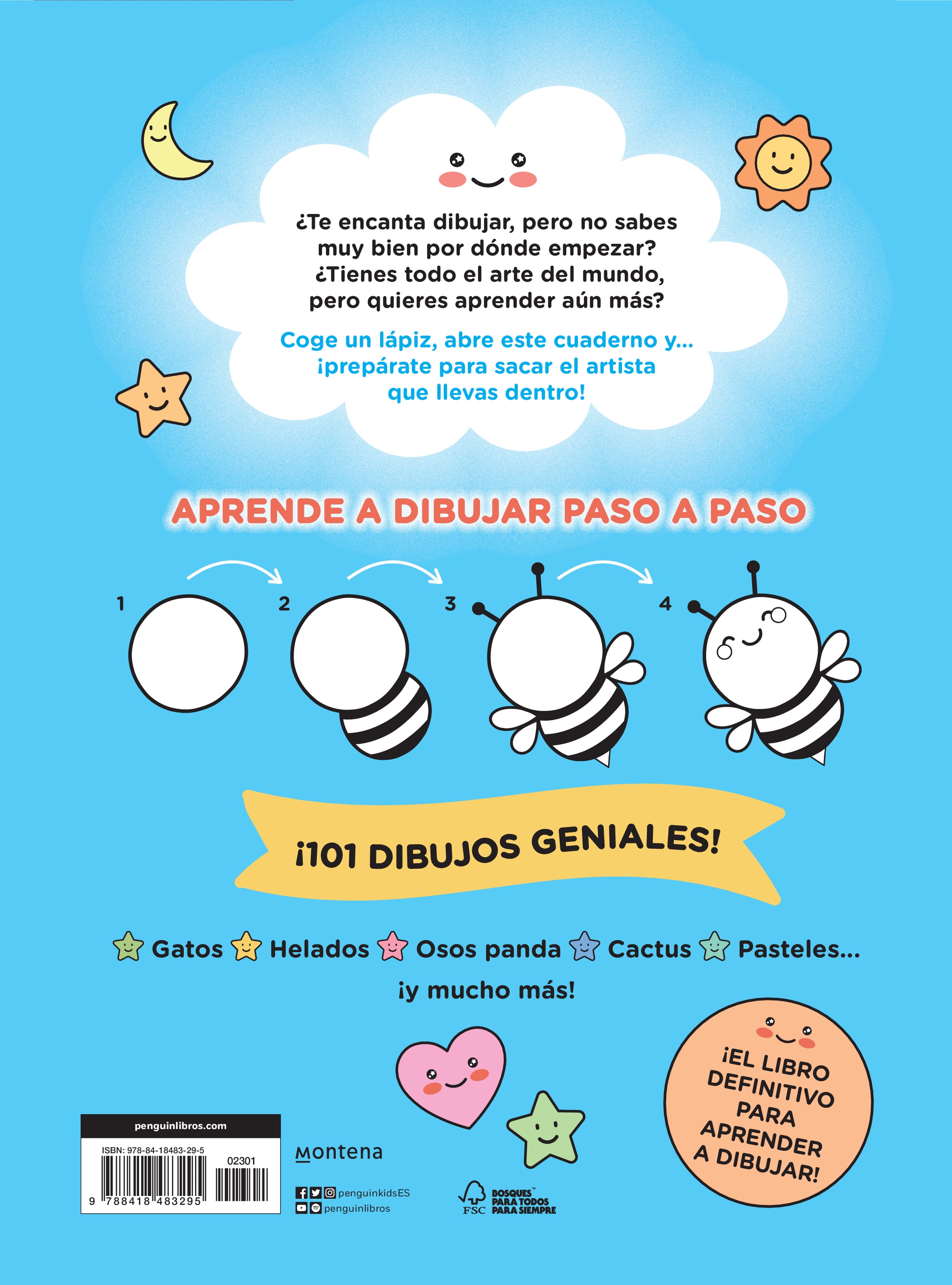Aprender a dibujar paso a paso: 101 dibujos para niños y niñas (Capa mole) 2