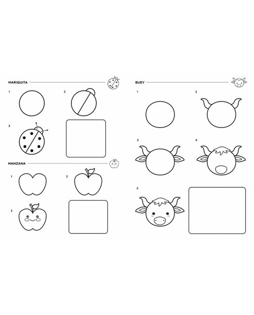 Aprender a dibujar paso a paso: 101 dibujos para niños y niñas (Capa mole) 3