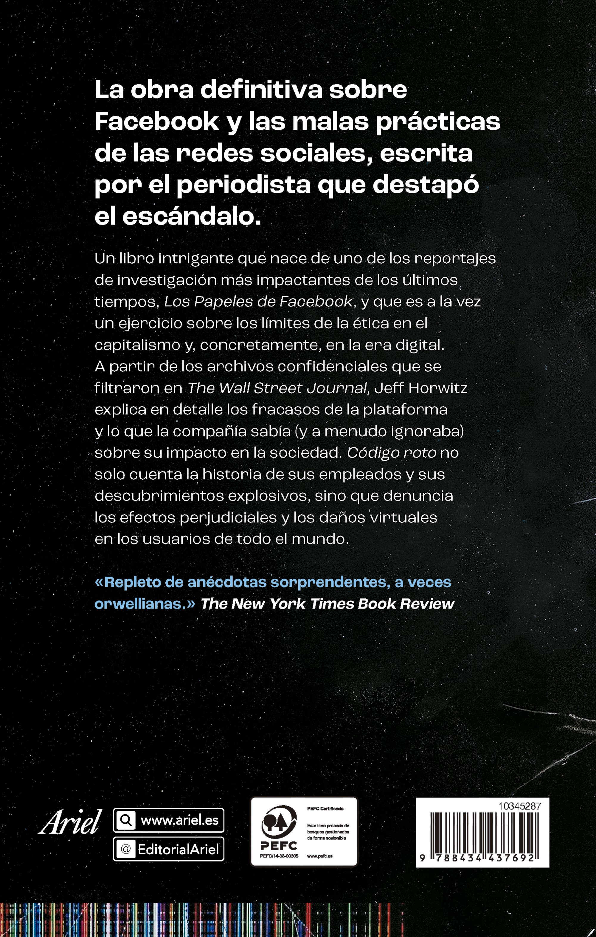 Código roto: Los secretos más peligrosos de Facebook (Capa mole com abas) 2