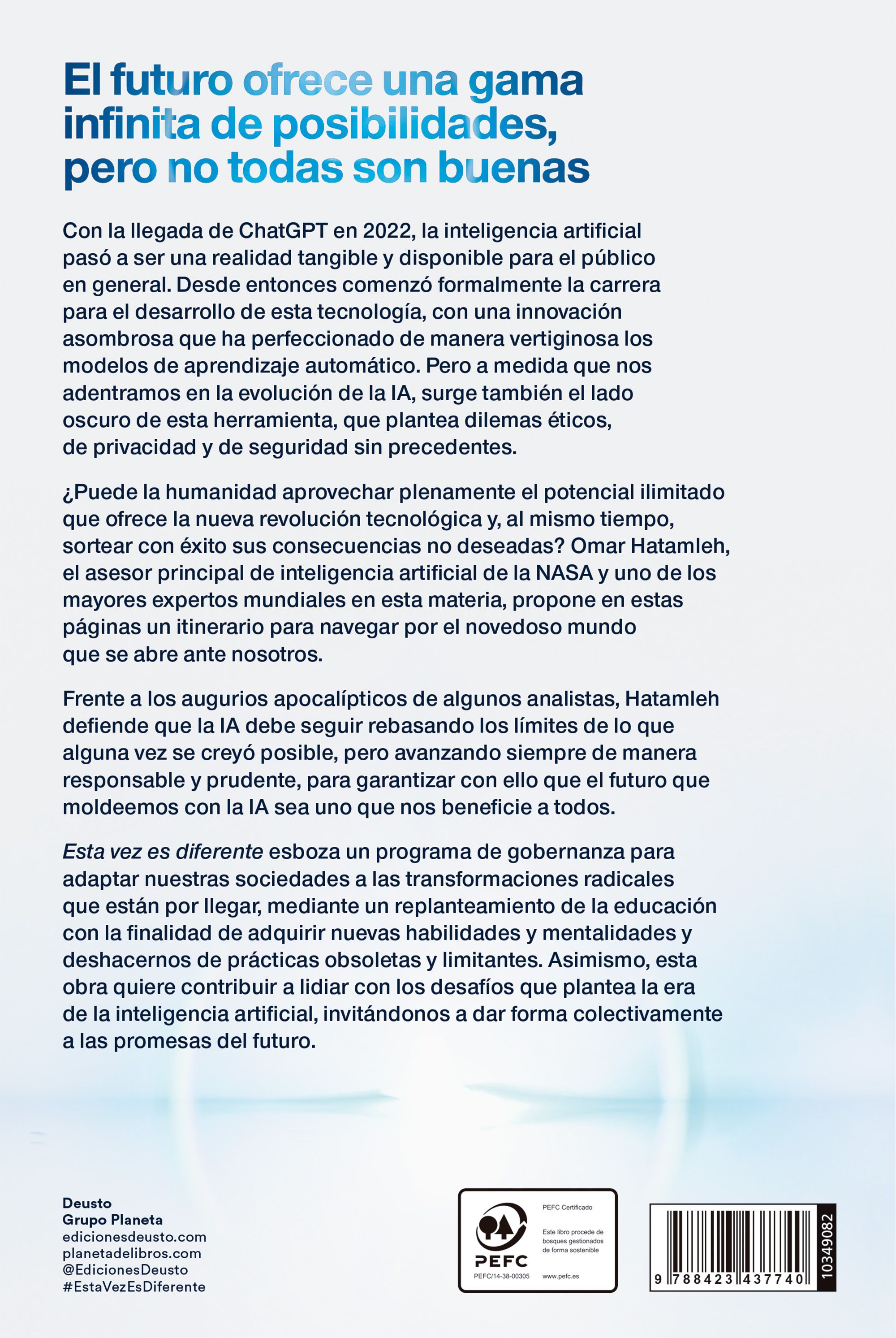 Esta vez es diferente: Cuando la inteligencia artificial trasciende a la humanidad (Capa mole com abas) 2