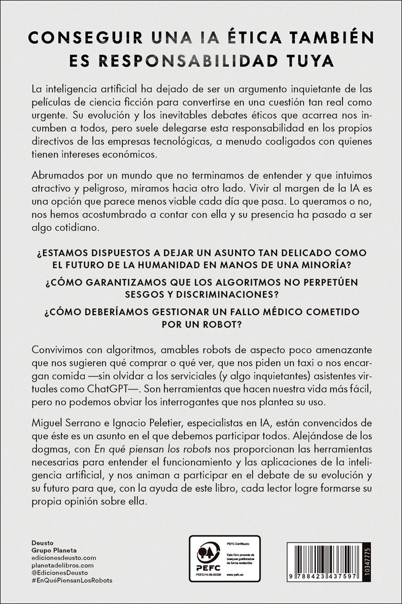 En qué piensan los robots: Bienvenidos a la era de la inteligencia artificial: todo lo que cambiará y todo lo que permanecerá (Capa mole com abas) 2