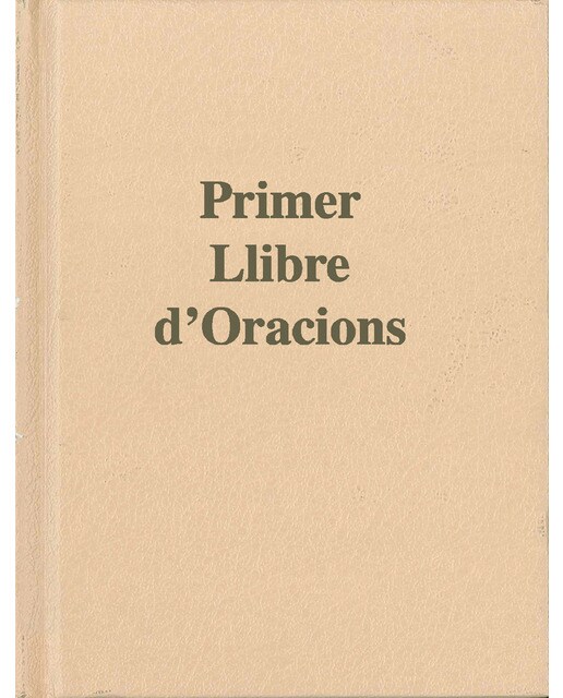 Primer llibre d'oracions 1