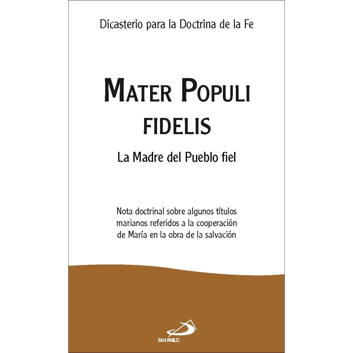 MATER POPULIS FIDELIS (Capa mole) 1