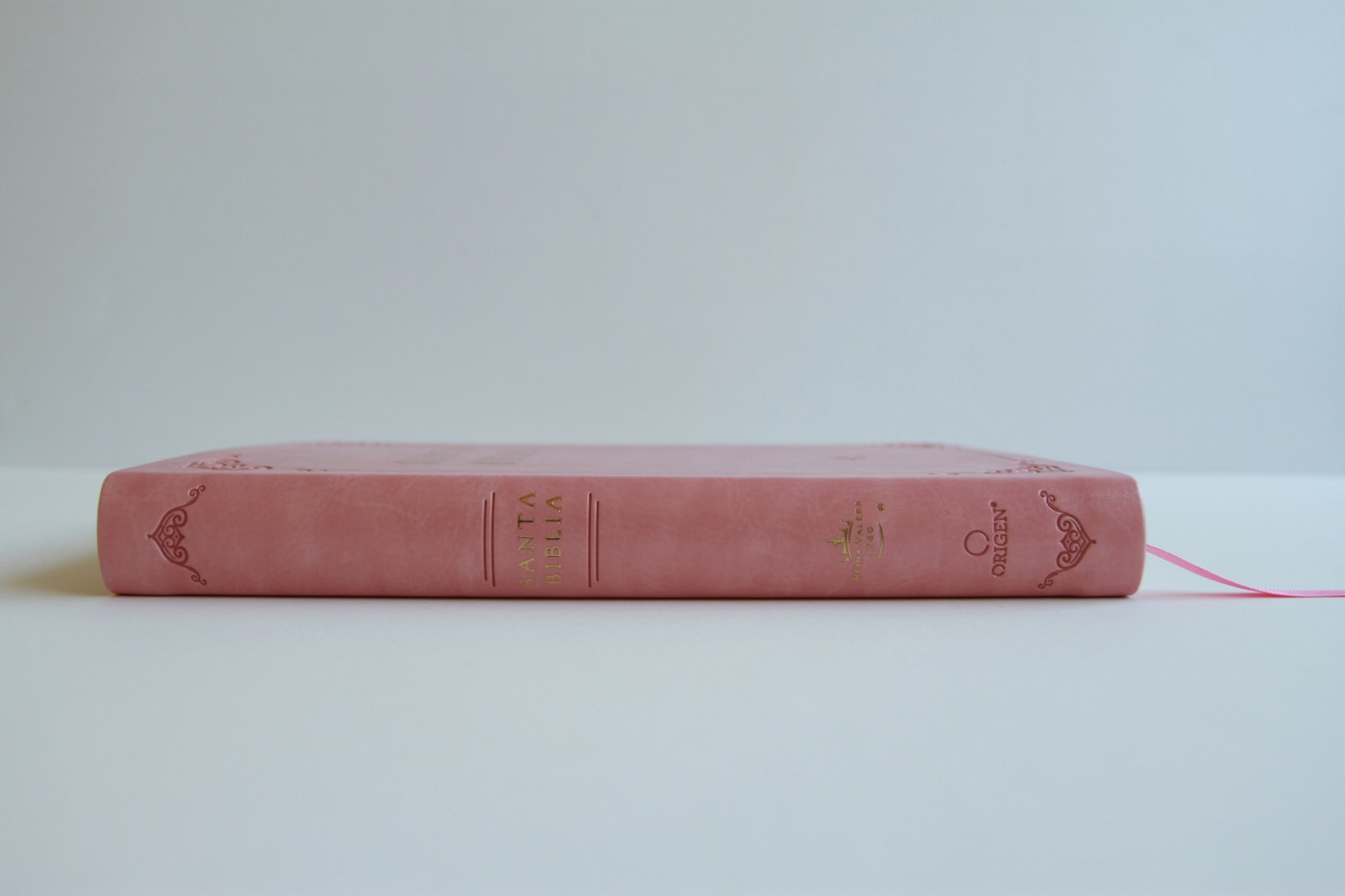 RVR 1960 SIMIL PIEL ROSADA TAMAÑO MANUAL  (Capa Mole) 9