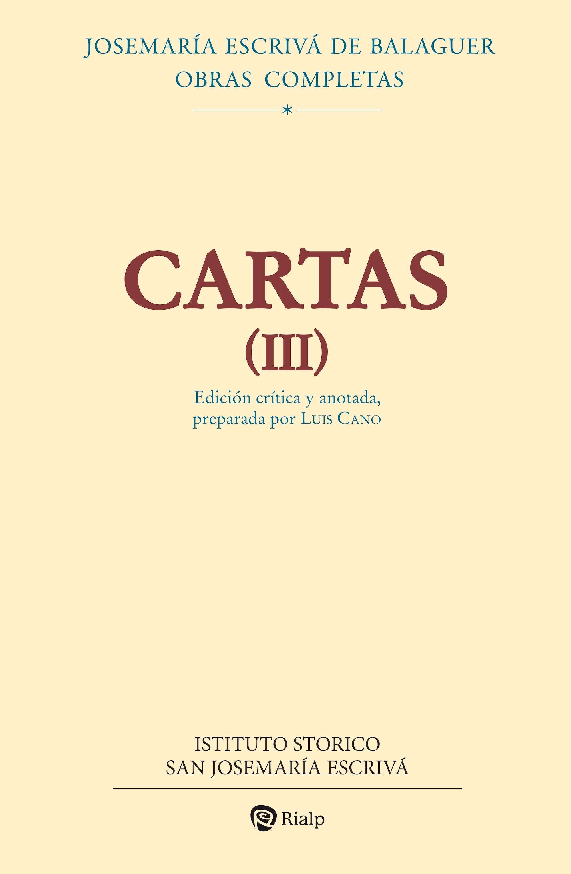 Imagem 0 de CARTAS III (EDICIÓN CRÍTICO-HISTÓRICA)  (Capa Dura)
