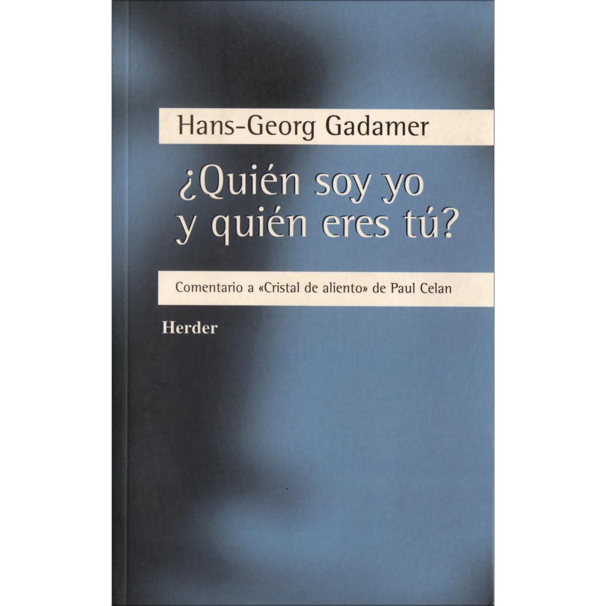 ¿Quién soy yo y quién eres tú?: Comentario a "Cristal de aliento" de Paul Celan (Capa mole com abas) 1