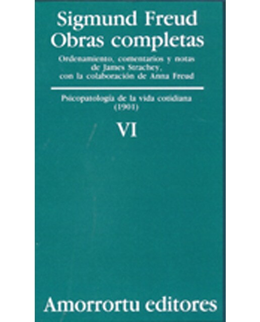 Imagem 0 de Obras Completas. Volumen 6: Psicopatología de la vida cotidiana (1901) (Capa mole)