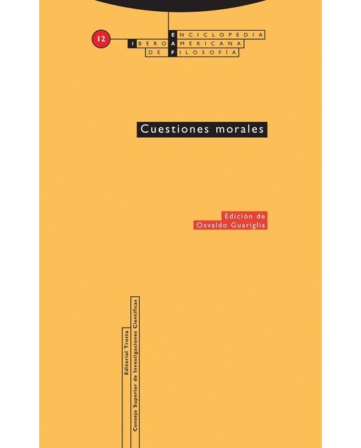 Cuestiones morales: Vol. 12(Tapa blanda) 1