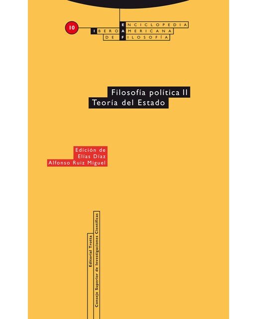 Filosofía política II. Teoría del Estado: Vol. 10 (Capa mole) 1