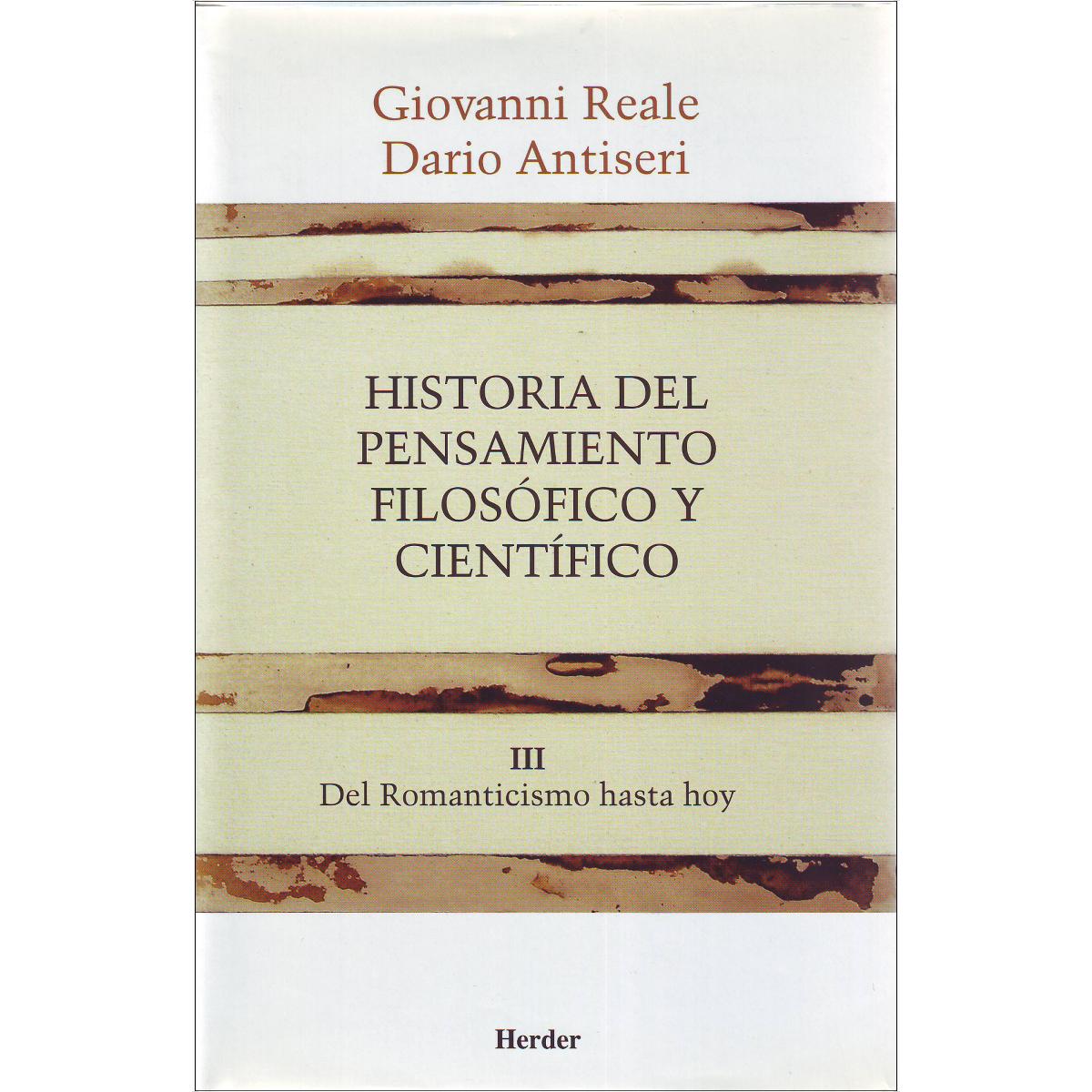 Imagen 0 de Del Romanticismo hasta hoy (Historia del pensamiento filosófico y científico III) (Tapa blanda con solapas)