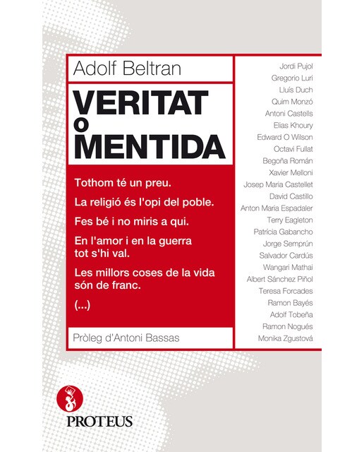 Imagen 0 de Veritat o mentida (Tapa blanda)