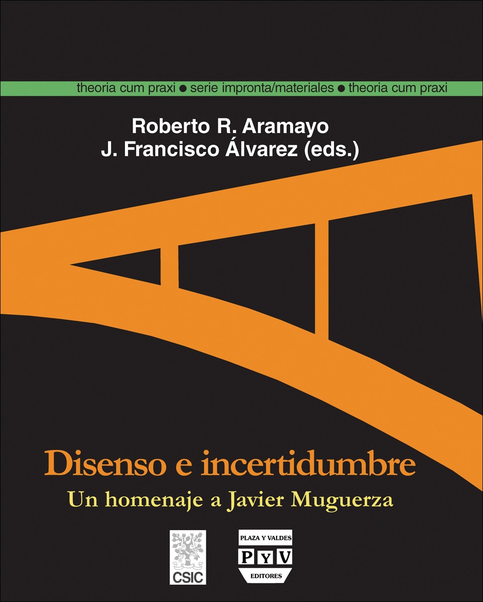 DISENSO E INCERTIDUMBRE. UN HOMENAJE A JAVIER MUGUERZA (Capa mole com abas) 1