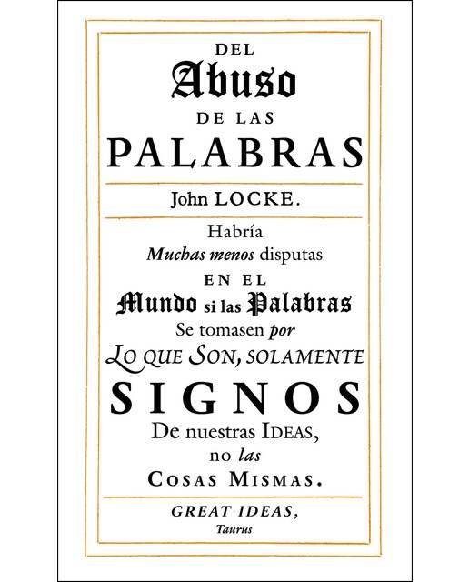 Imagem 0 de Del abuso de las palabras (Serie Great Ideas) (Capa mole)