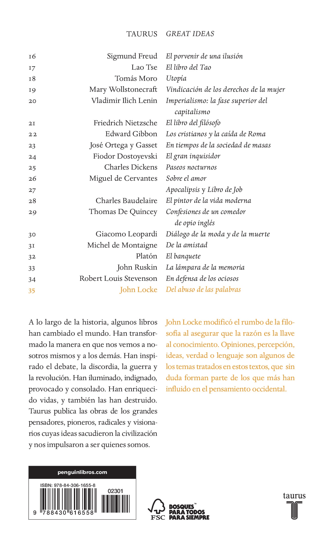 Del abuso de las palabras (Serie Great Ideas) (Capa mole) 2