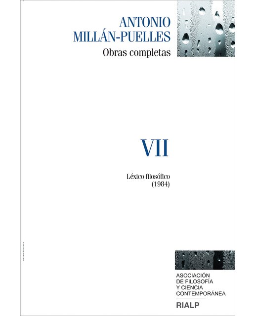 Millán-Puelles. VII. Obras completas: Léxico filosófico (1984) (Capa dura) 1