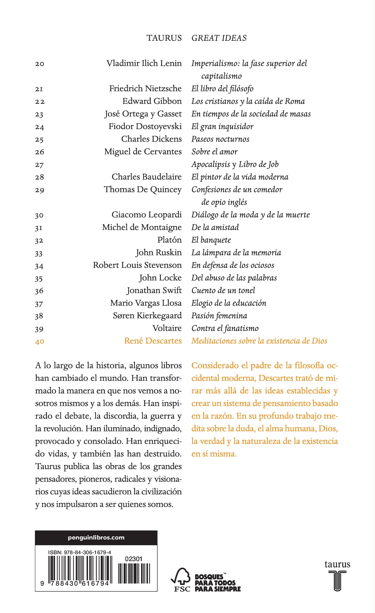 Meditaciones sobre la existencia de Dios (Serie Great Ideas) (Capa mole) 2