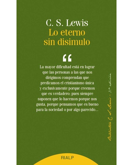 Lo eterno sin disimulo(Tapa blanda) 1