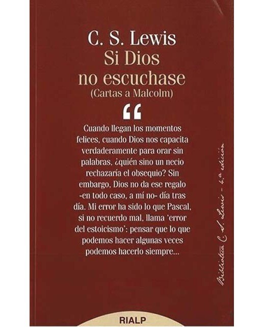 Si Dios no escuchase: Cartas a Malcom (Capa mole) 1