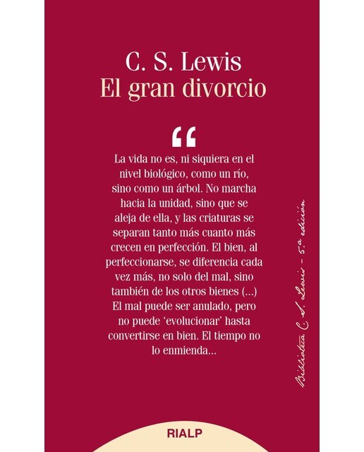 El gran divorcio(Tapa blanda) 1
