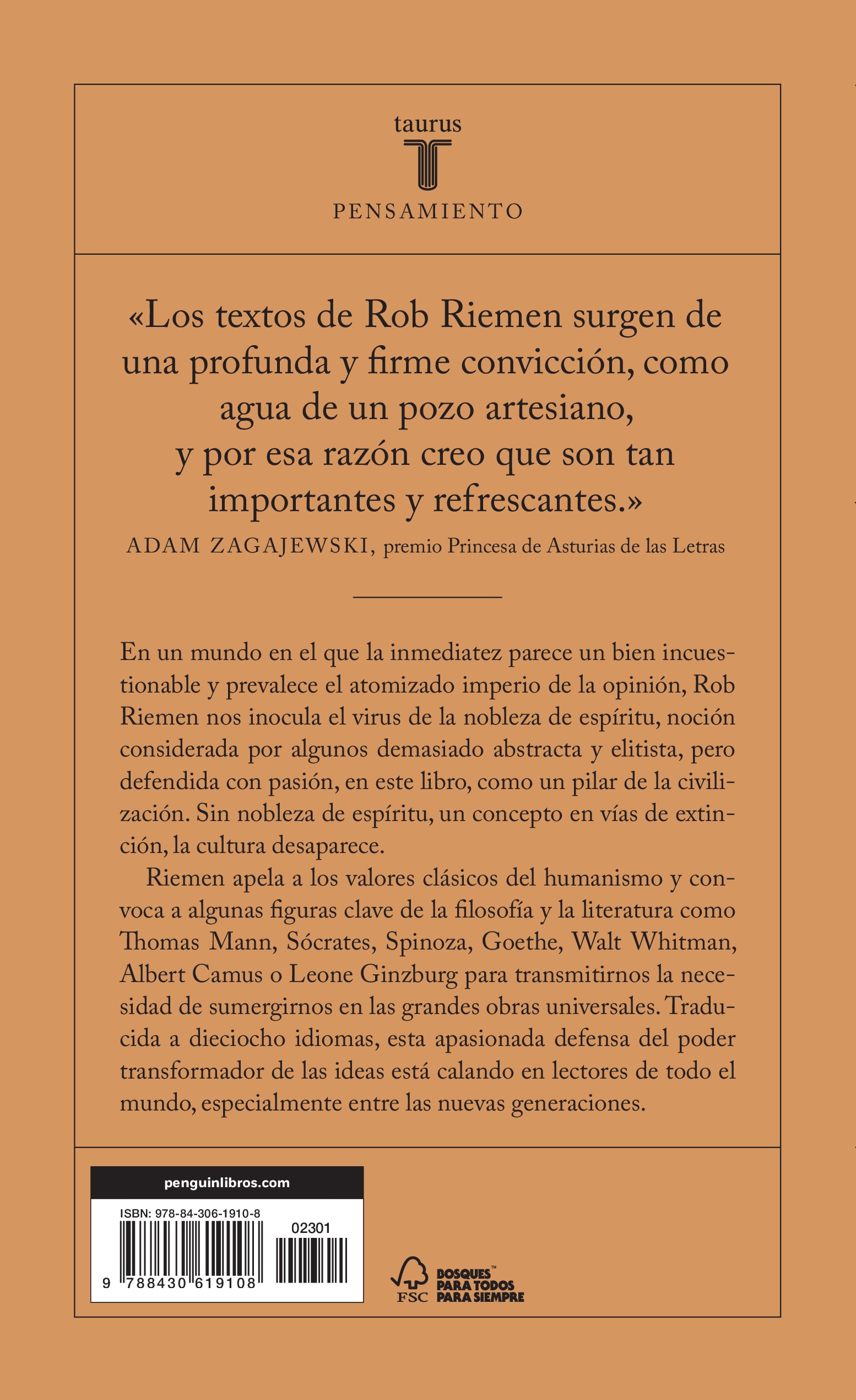 Nobleza de espíritu: Una idea olvidada(Tapa blanda) 2