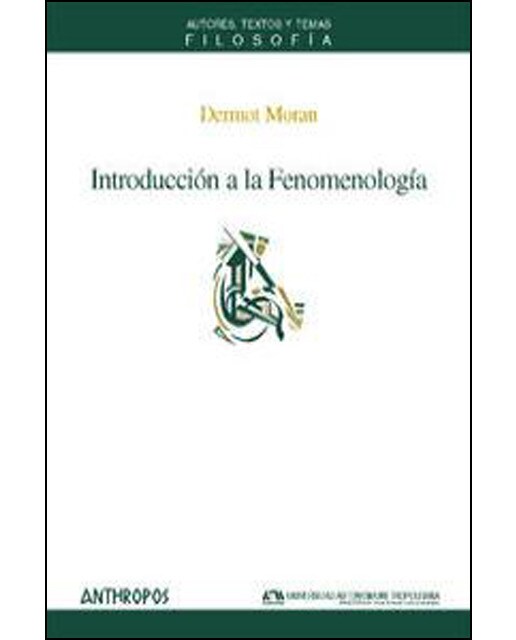Introducción A La Fenomenología 1