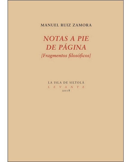 Notas A Pie De Página: [Fragmentos Filosóficos] 1