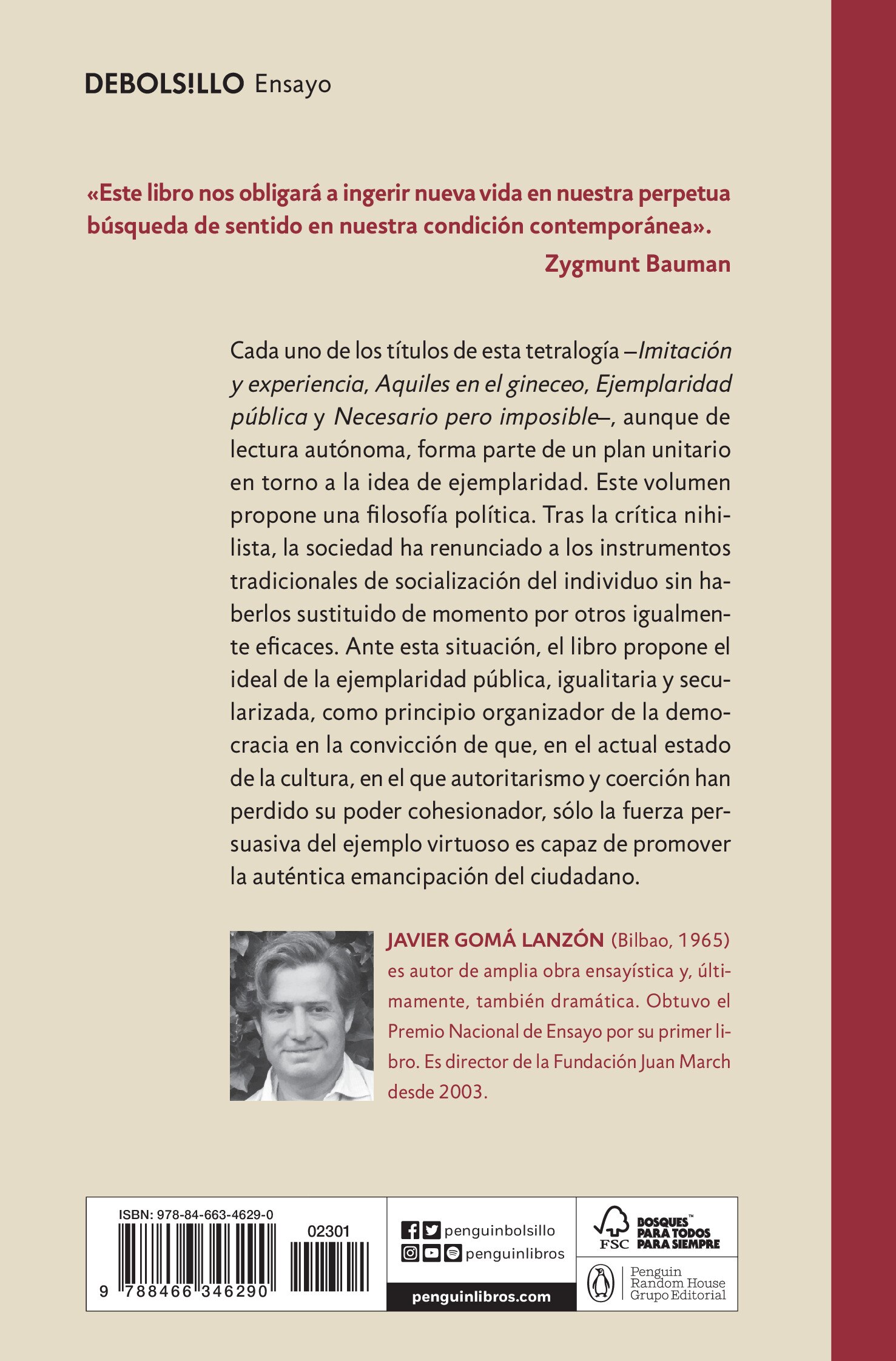 Ejemplaridad pública (Tetralogía de la ejemplaridad) (Tapa blanda) 2