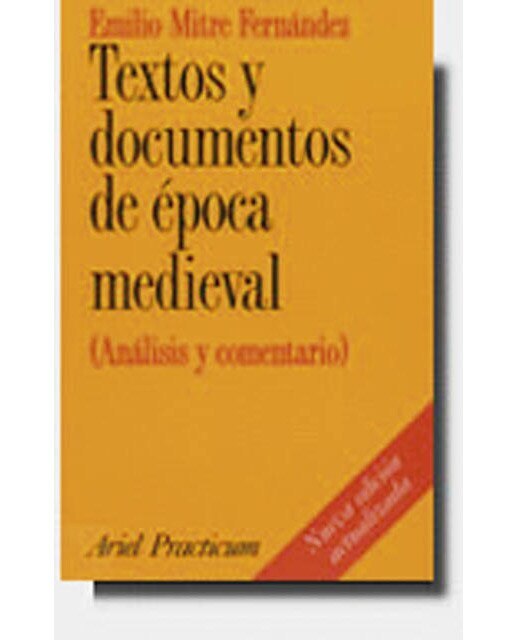 Textos y documentos de época medieval: (Análisis y comentario) (Capa mole) 1