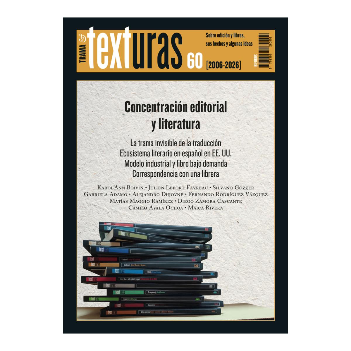 Imagem 0 de Texturas 60: Concentración Editorial Y Literatura (Capa mole)