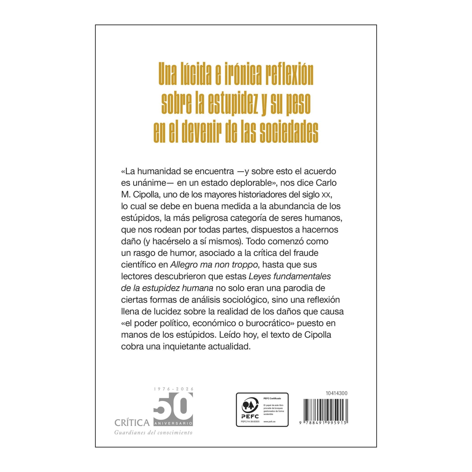 Imagen 2 de LAS LEYES FUNDAMENTALES DE LA ESTUPIDEZ (Tapa dura)