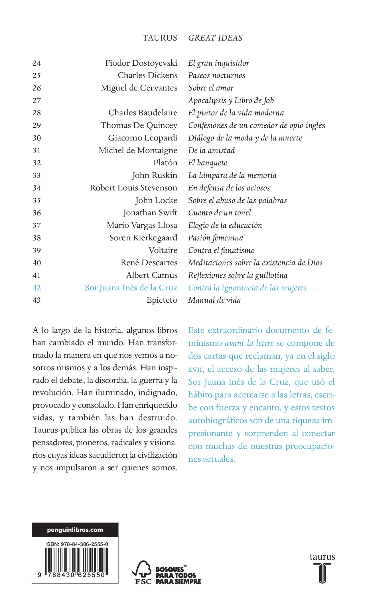 Contra la ignorancia de las mujeres (Serie Great Ideas) (Capa mole) 2