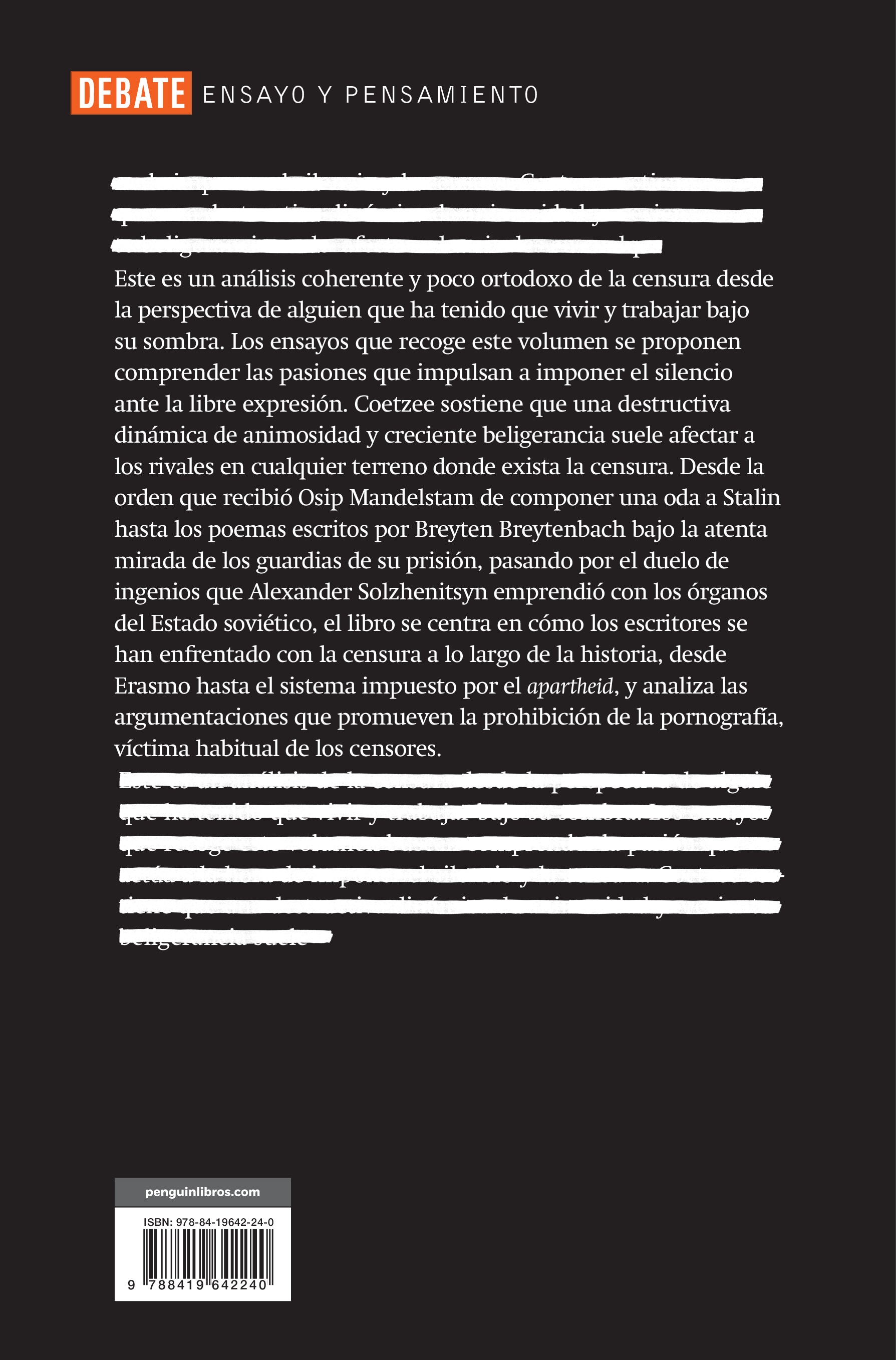 Contra la censura: Ensayos sobre la pasión por silenciar (Capa mole) 2