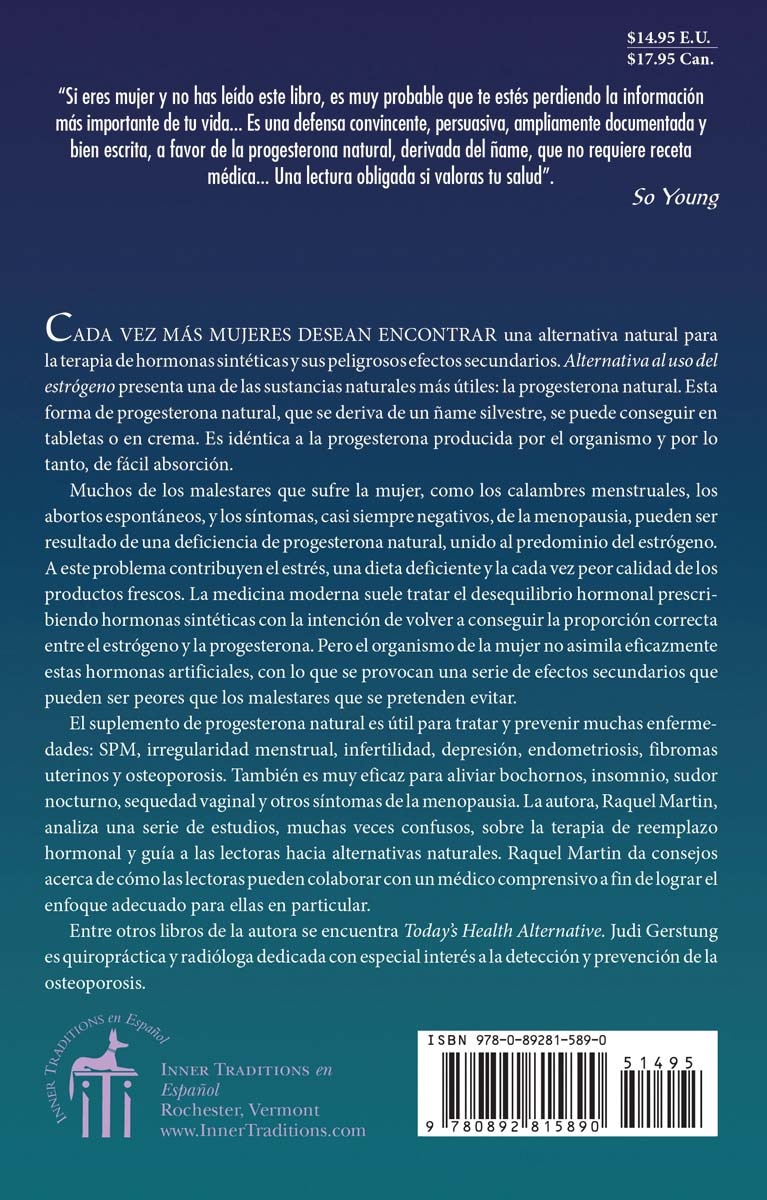 Alternativa al uso estrogeno: terapia hormonal con 2