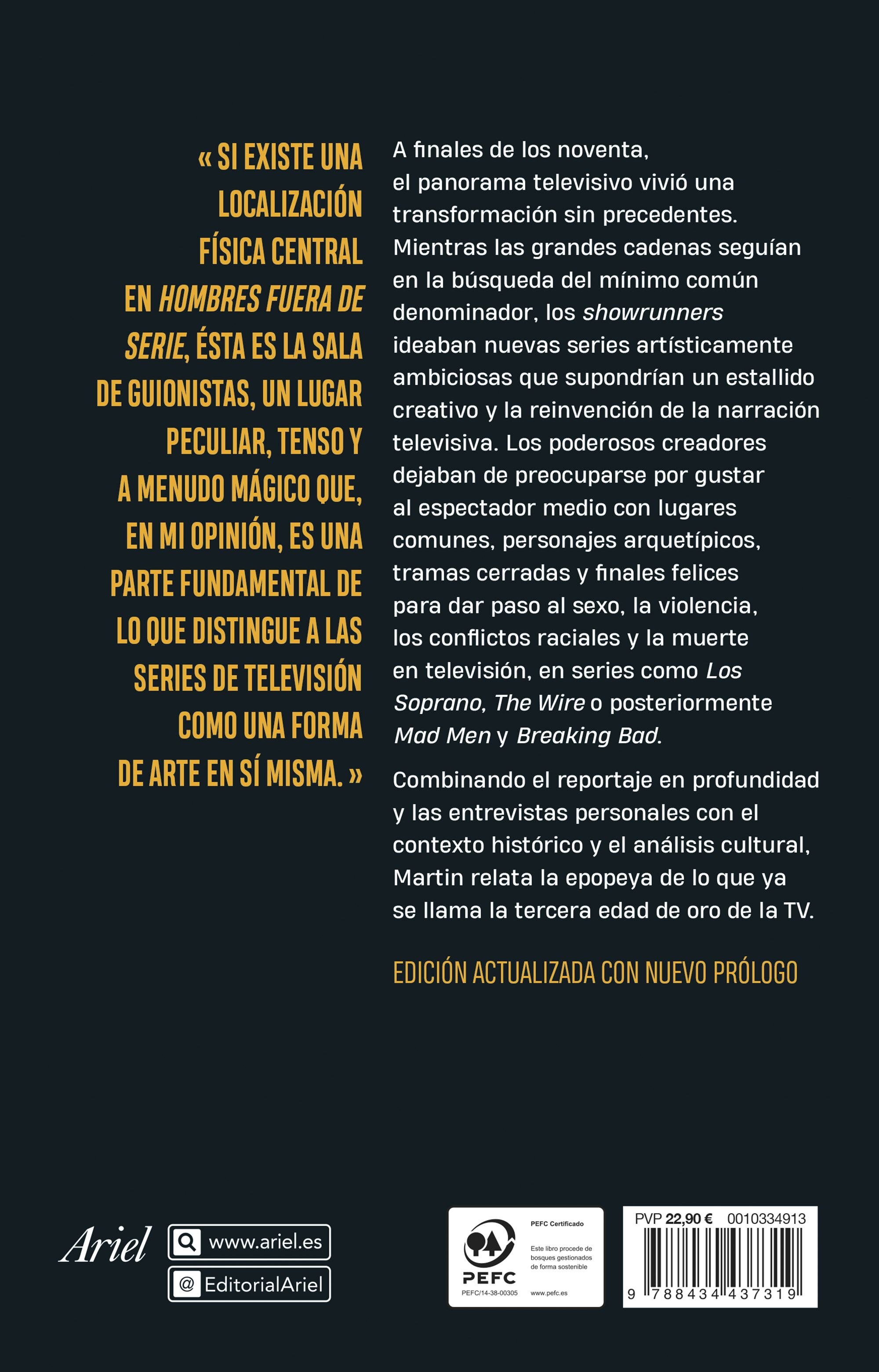 Hombres fuera de serie: De Los Soprano a The Wire y de Mad Men a Breaking Bad. Crónica de una revolución creativa (Capa mole com abas) 2