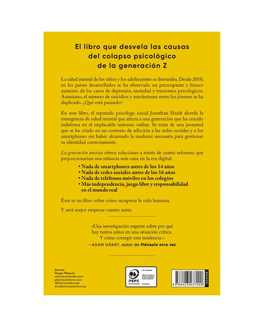 La generación ansiosa: Por qué las redes sociales están causando una epidemia de enfermedades mentales entre nuestros jóvenes (Capa mole com abas) 2