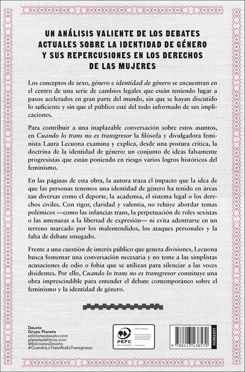 Cuando lo trans no es transgresor: Mentiras y peligros de la identidad de género (Capa mole com abas) 2