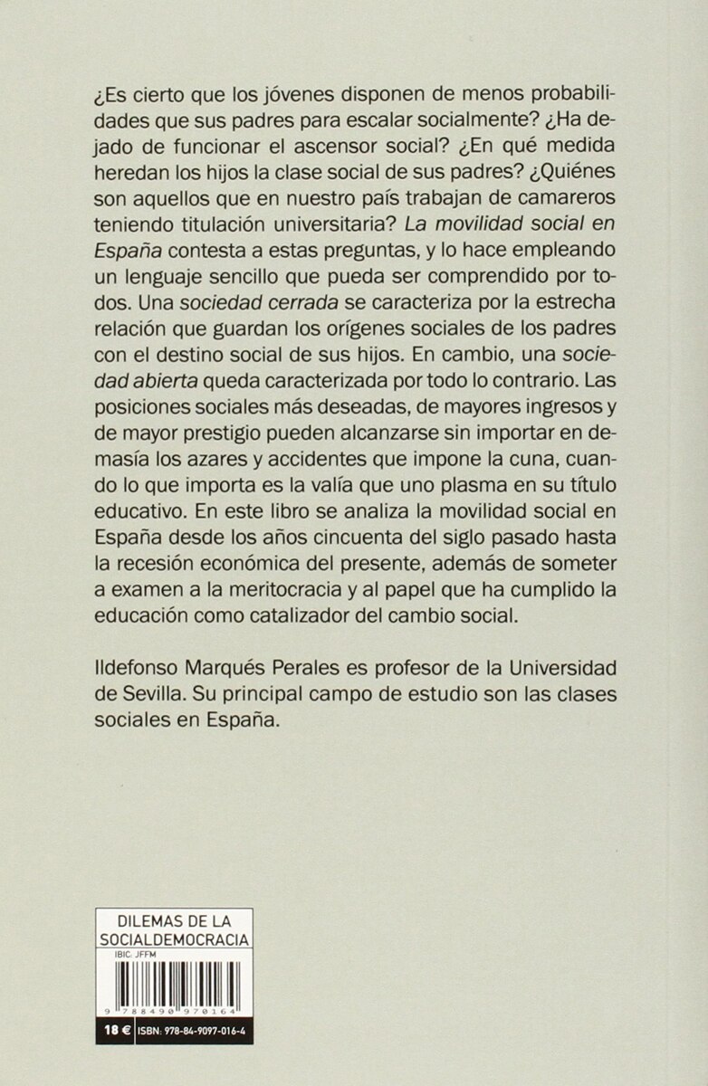 La movilidad social en España 2