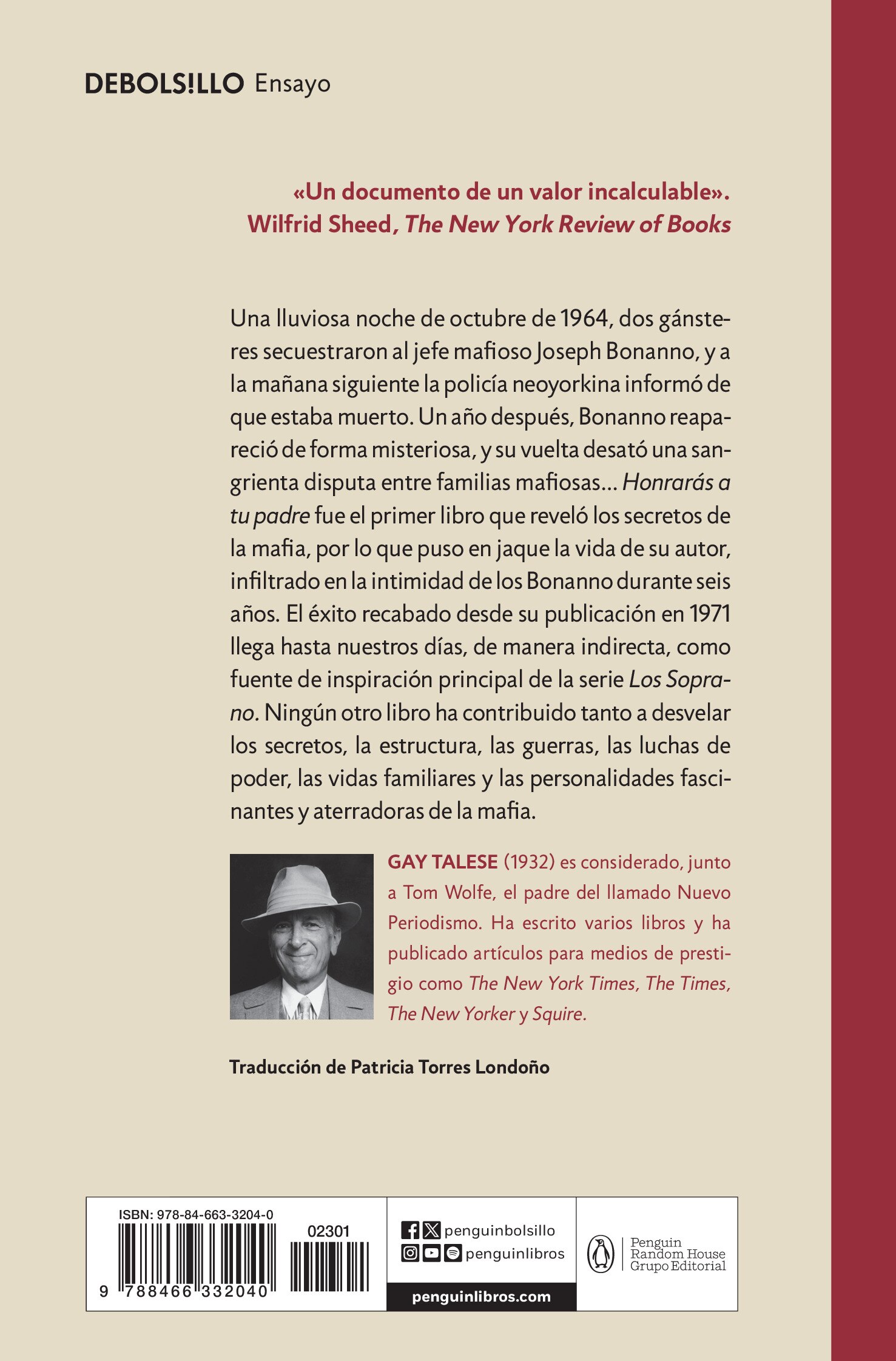 Honrarás a tu padre (Bolsillo) (Tapa blanda) 2